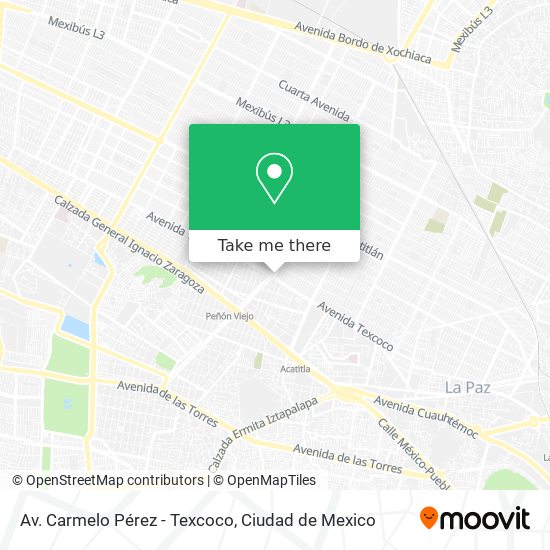 Av. Carmelo Pérez - Texcoco map