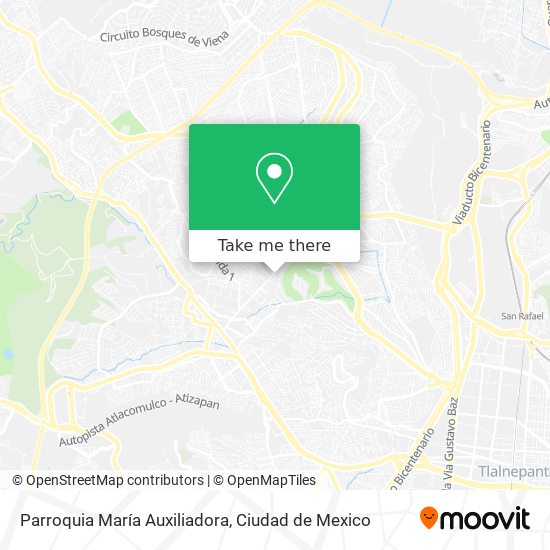 Mapa de Parroquia María Auxiliadora