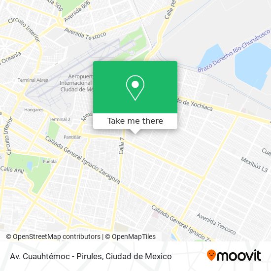 Av. Cuauhtémoc - Pirules map