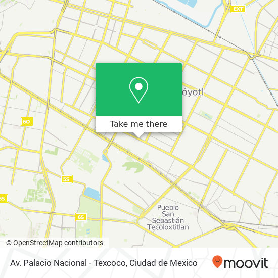 Mapa de Av. Palacio Nacional - Texcoco