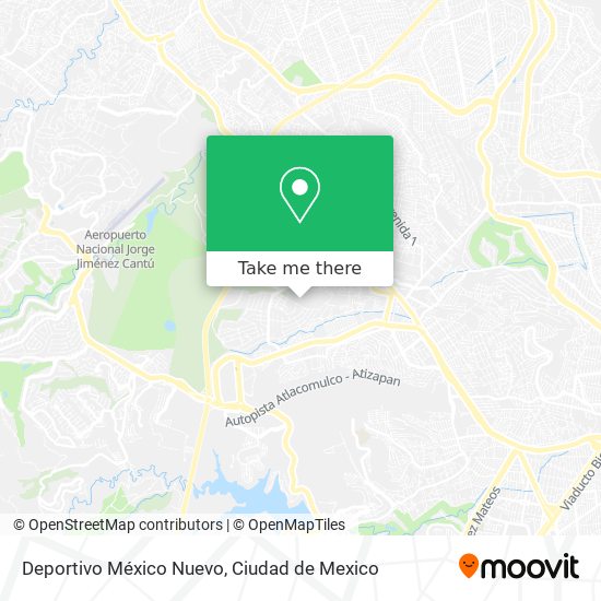 Deportivo México Nuevo map