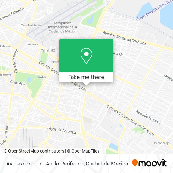 Av. Texcoco - 7 - Anillo Periferico map