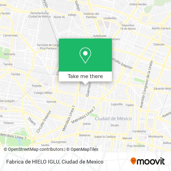 Fabrica de HIELO IGLU map