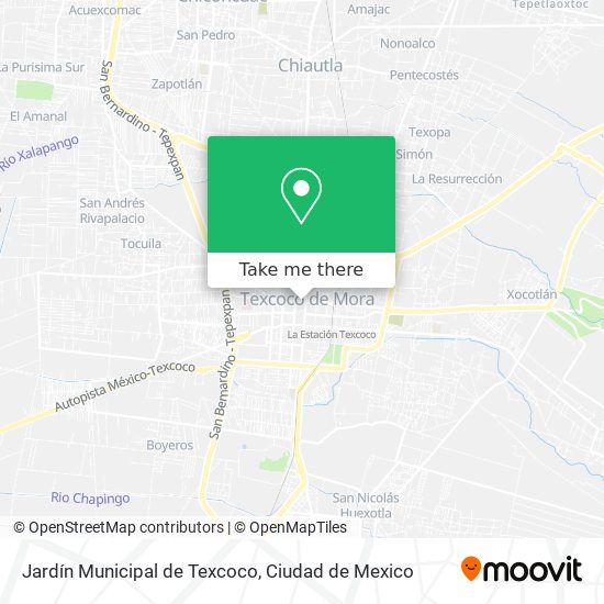 Jardín Municipal de Texcoco map