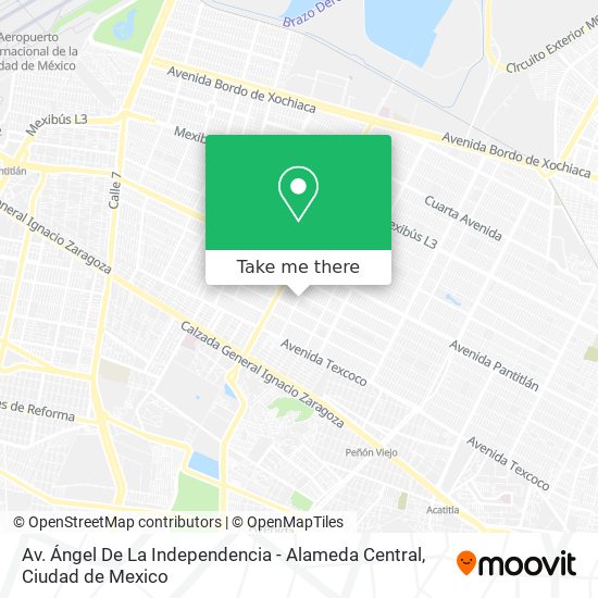 Mapa de Av. Ángel De La Independencia - Alameda Central