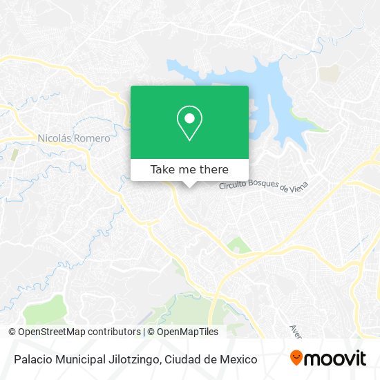 Mapa de Palacio Municipal Jilotzingo