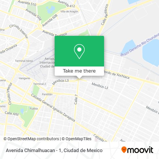 Avenida Chimalhuacan - 1 map