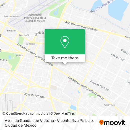 Avenida Guadalupe Victoria - Vicente Riva Palacio map