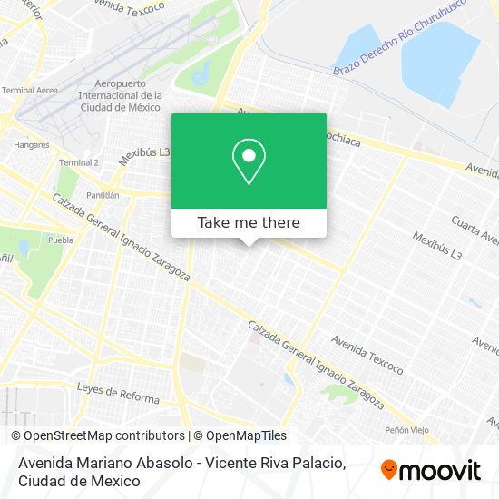 Avenida Mariano Abasolo - Vicente Riva Palacio map