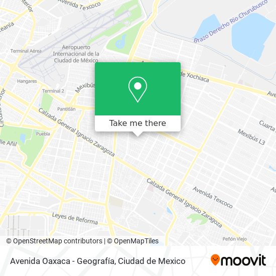 Mapa de Avenida Oaxaca - Geografía