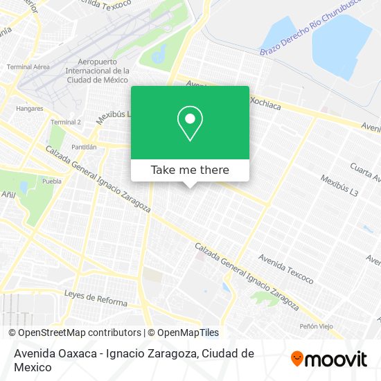 Mapa de Avenida Oaxaca - Ignacio Zaragoza