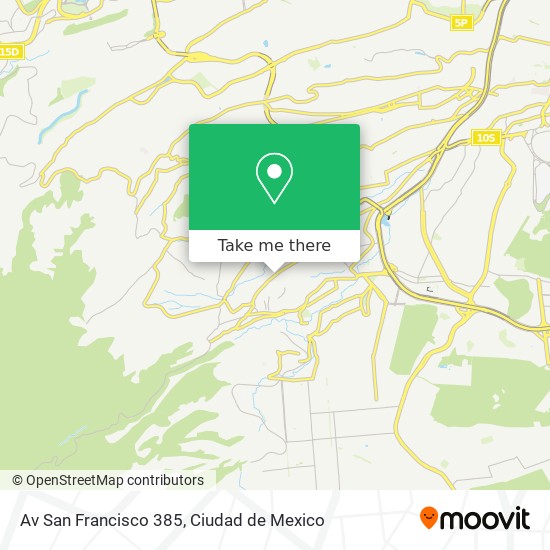 Av  San Francisco 385 map