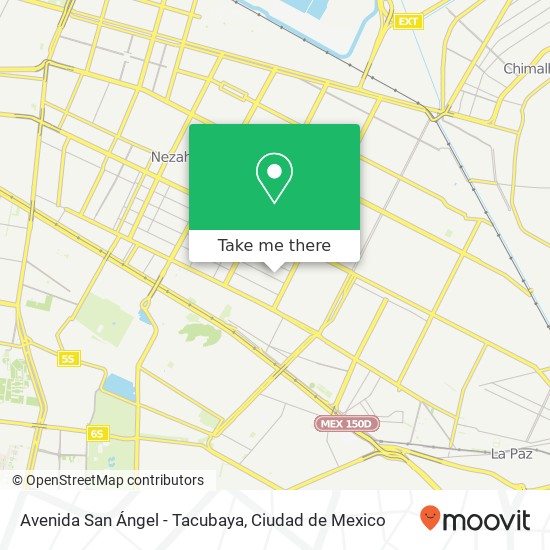 Avenida San Ángel - Tacubaya map