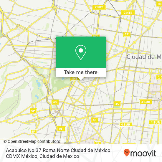 Mapa de Acapulco No  37  Roma Norte  Ciudad de México  CDMX  México