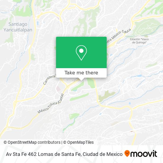 Av Sta Fe 462  Lomas de Santa Fe map