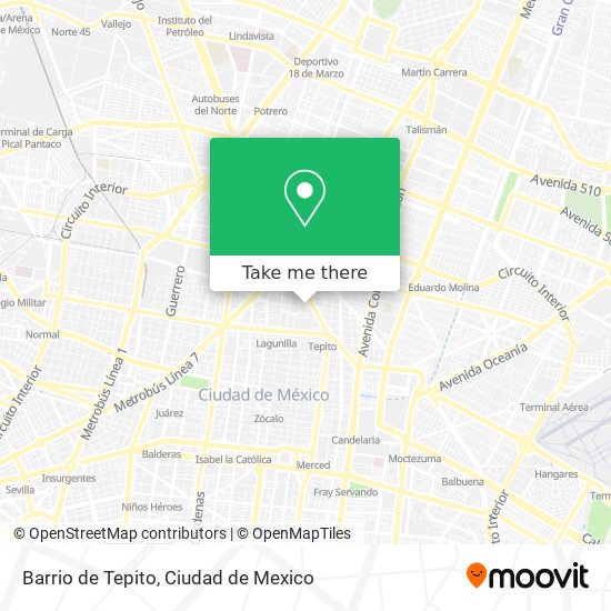 Mapa de Barrio de Tepito