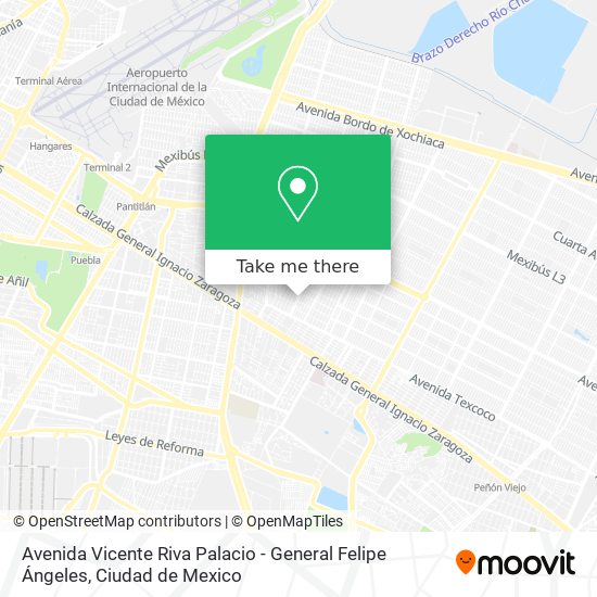 Avenida Vicente Riva Palacio - General Felipe Ángeles map