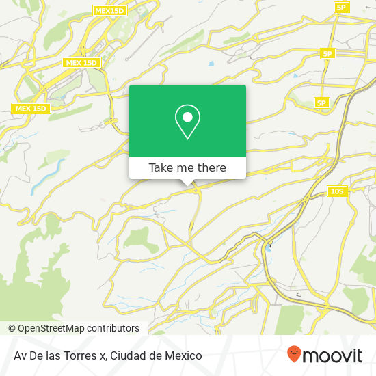 Av  De las Torres  x map