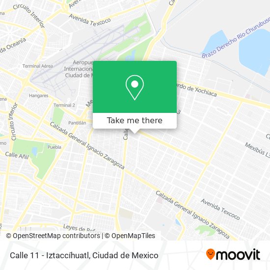 Mapa de Calle 11 - Iztaccíhuatl