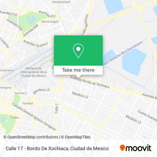 Calle 17 - Bordo De Xochiaca map