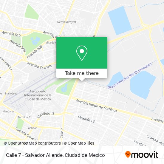 Mapa de Calle 7 - Salvador Allende