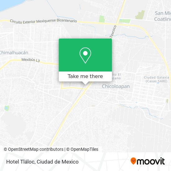 Hotel Tláloc map