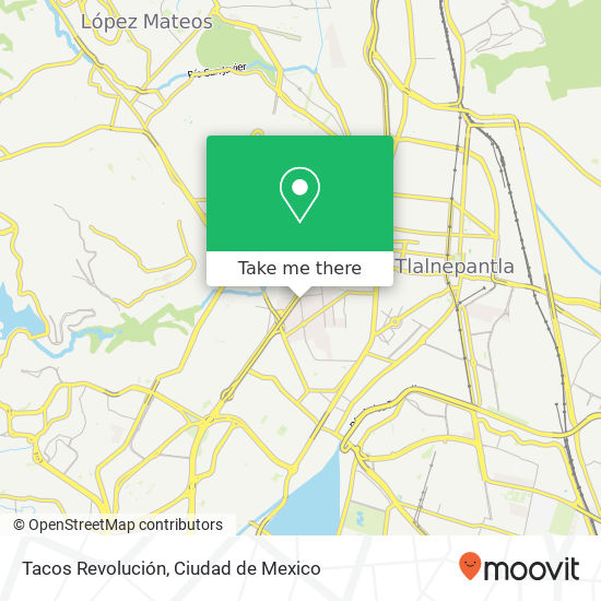 Tacos Revolución map