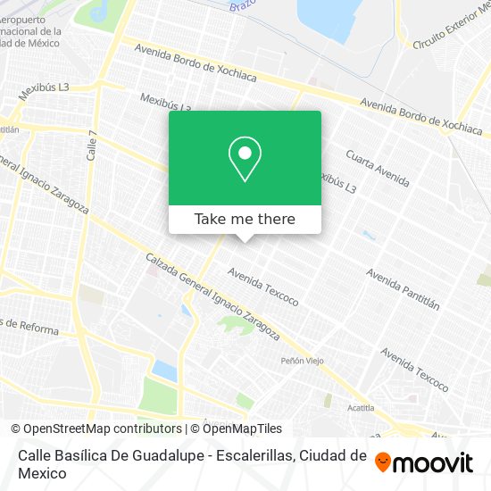 Mapa de Calle Basílica De Guadalupe - Escalerillas