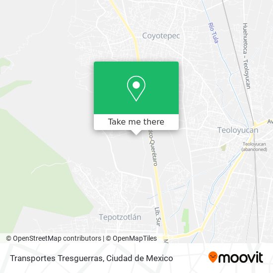 Transportes Tresguerras map