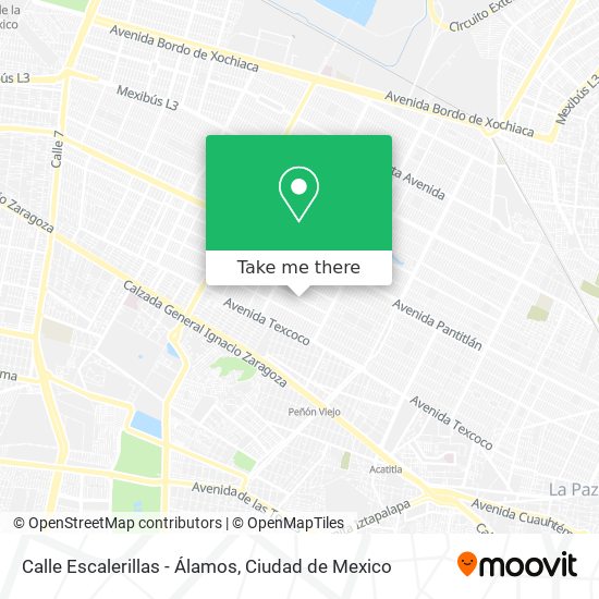 Mapa de Calle Escalerillas - Álamos