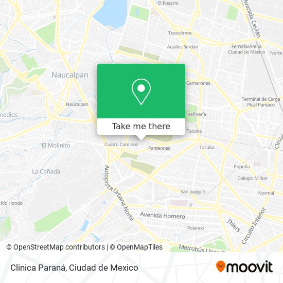 Clinica Paraná map