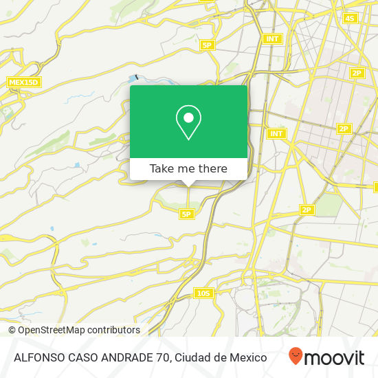 ALFONSO CASO ANDRADE  70 map