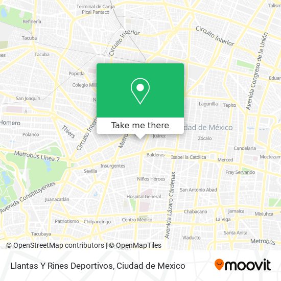 Llantas Y Rines Deportivos map