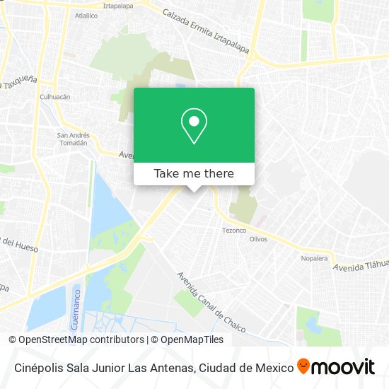 Mapa de Cinépolis Sala Junior Las Antenas