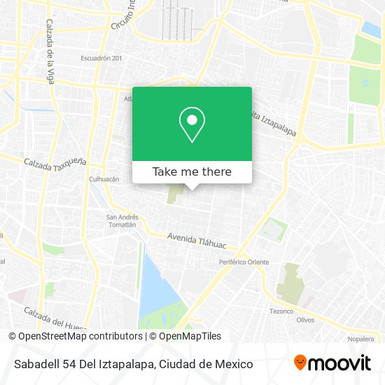 Sabadell 54 Del Iztapalapa map