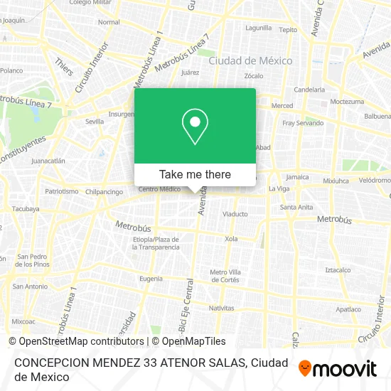 CONCEPCION MENDEZ 33  ATENOR SALAS map