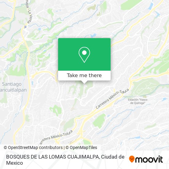 BOSQUES DE LAS LOMAS  CUAJIMALPA map