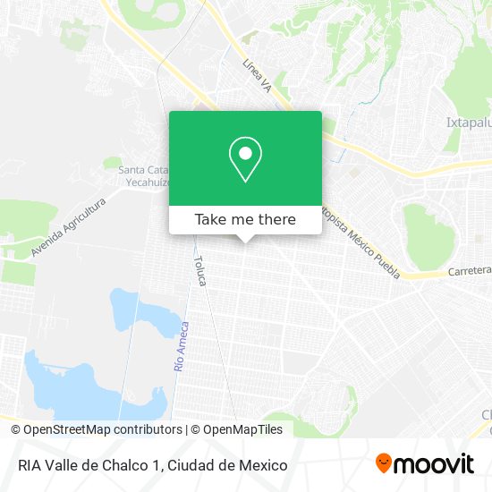 RIA Valle de Chalco 1 map