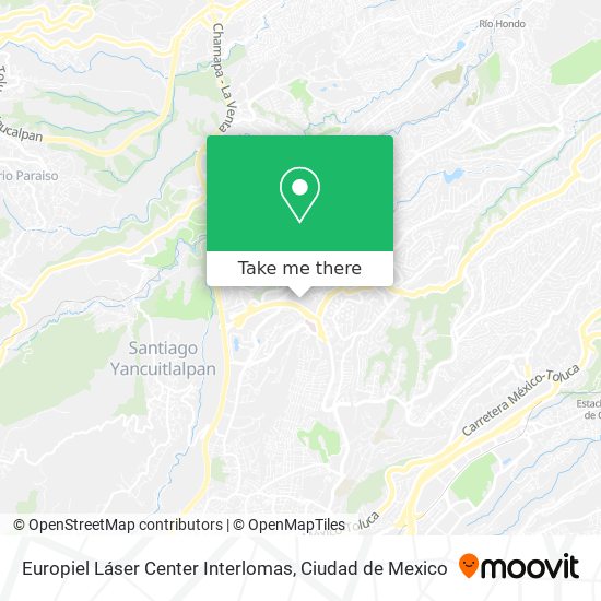 Europiel Láser Center Interlomas map