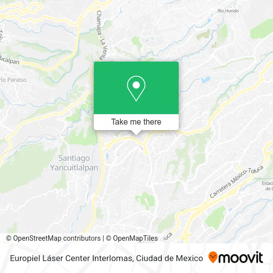 Europiel Láser Center Interlomas map
