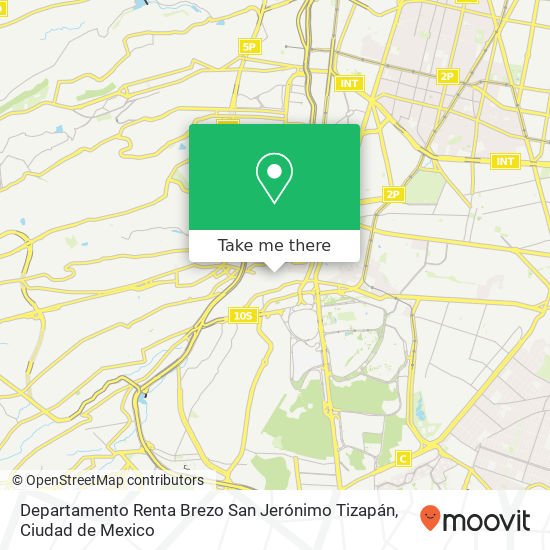 Departamento Renta Brezo San Jerónimo  Tizapán map