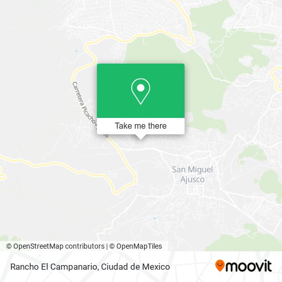 Rancho El Campanario map