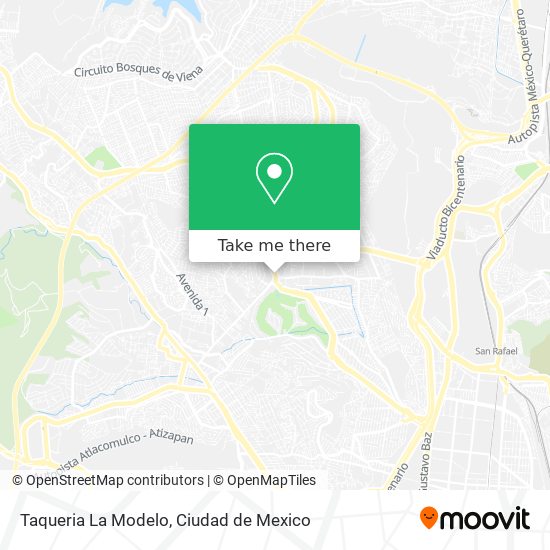 Mapa de Taqueria La Modelo