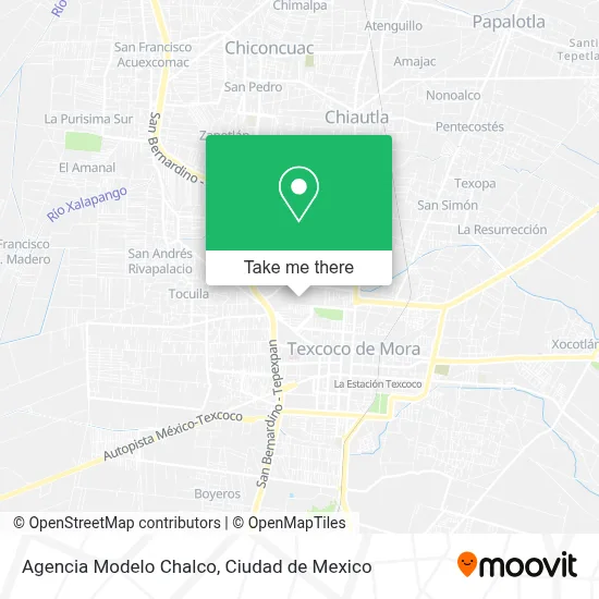 Agencia Modelo Chalco map