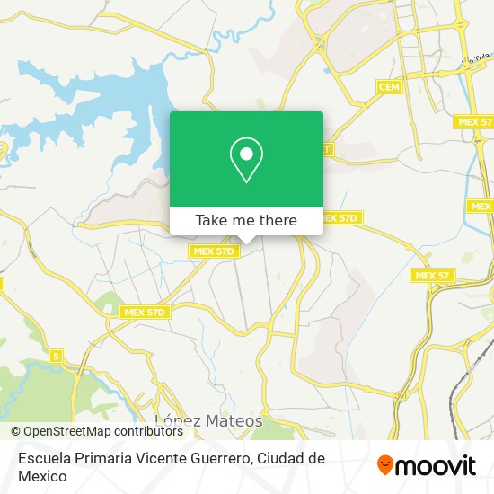 Mapa de Escuela Primaria Vicente Guerrero