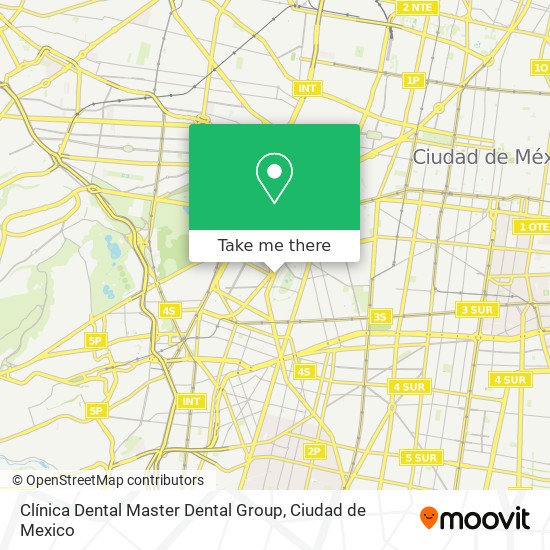 Mapa de Clínica Dental Master Dental Group