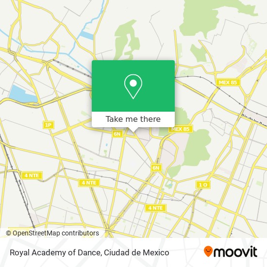 Royal Academy of Dance map