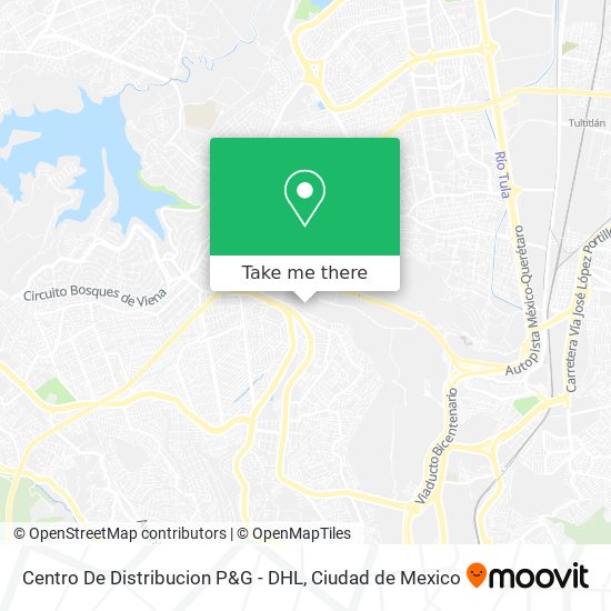 Mapa de Centro De Distribucion P&G - DHL