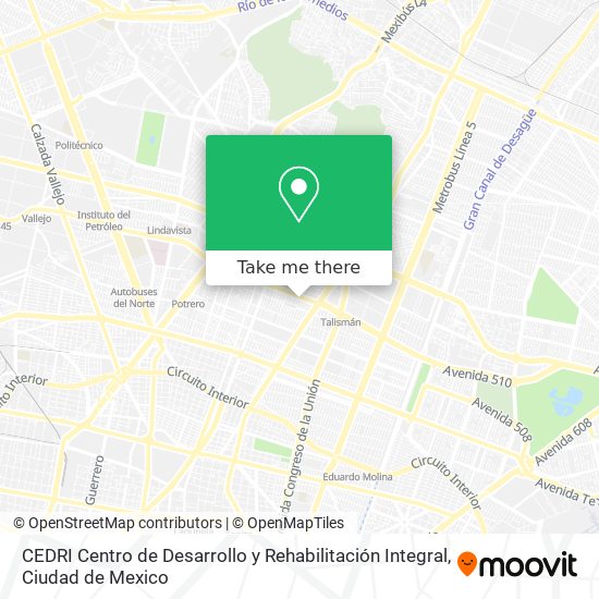 CEDRI Centro de Desarrollo y Rehabilitación Integral map