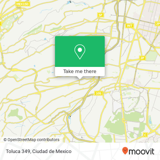 Toluca  349 map